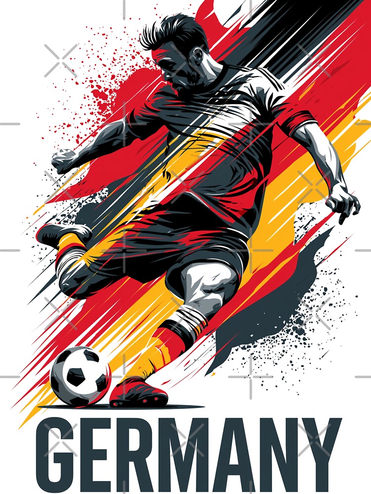 Germany Soccer by StudioRedKoala Unisex , , , Long Sleeve Tee
