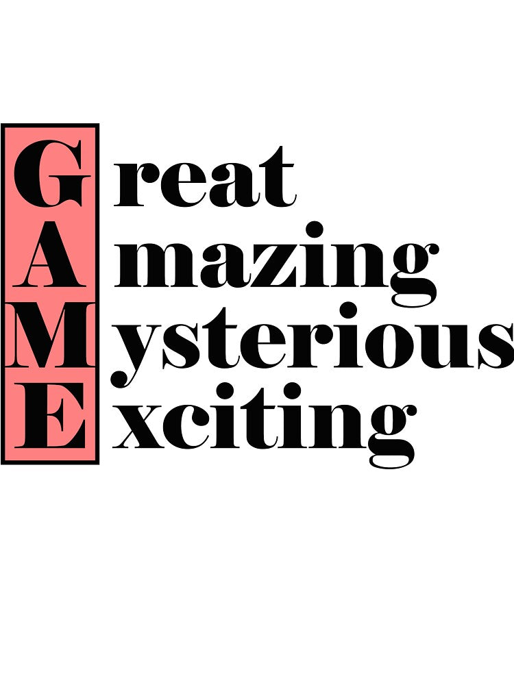Game adjective by MikkySketch