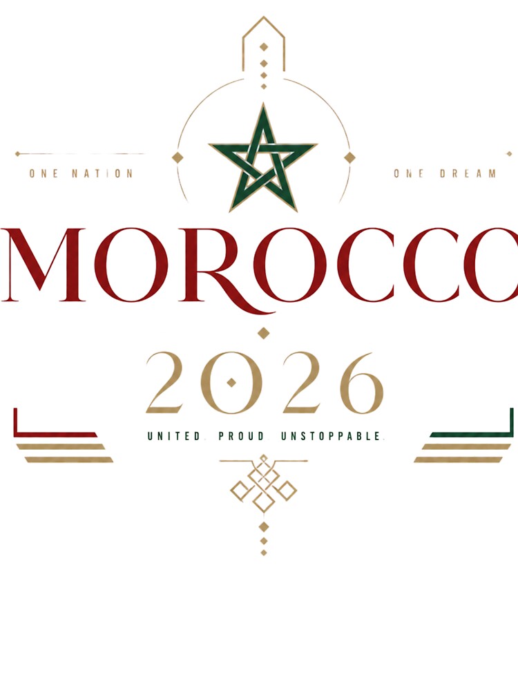 Morocco 2026 Football World Cup Glory | Atlas Lions Fan Supporter Shirt by rushaib Unisex , , , Long Sleeve Tee