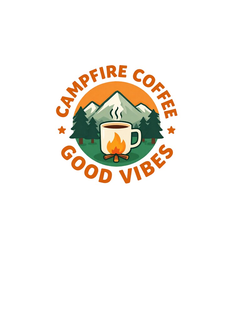 Campfire God Vibes | Funny Camping Gift for Outdoor Adventure Lovers by gluxdesing