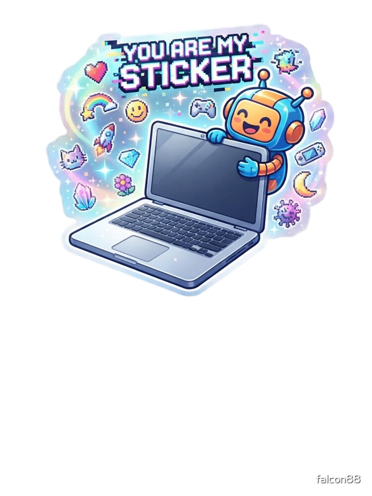You Are My Sticker Pixel Art Sticker by Imaginarium of Chaos falcon88