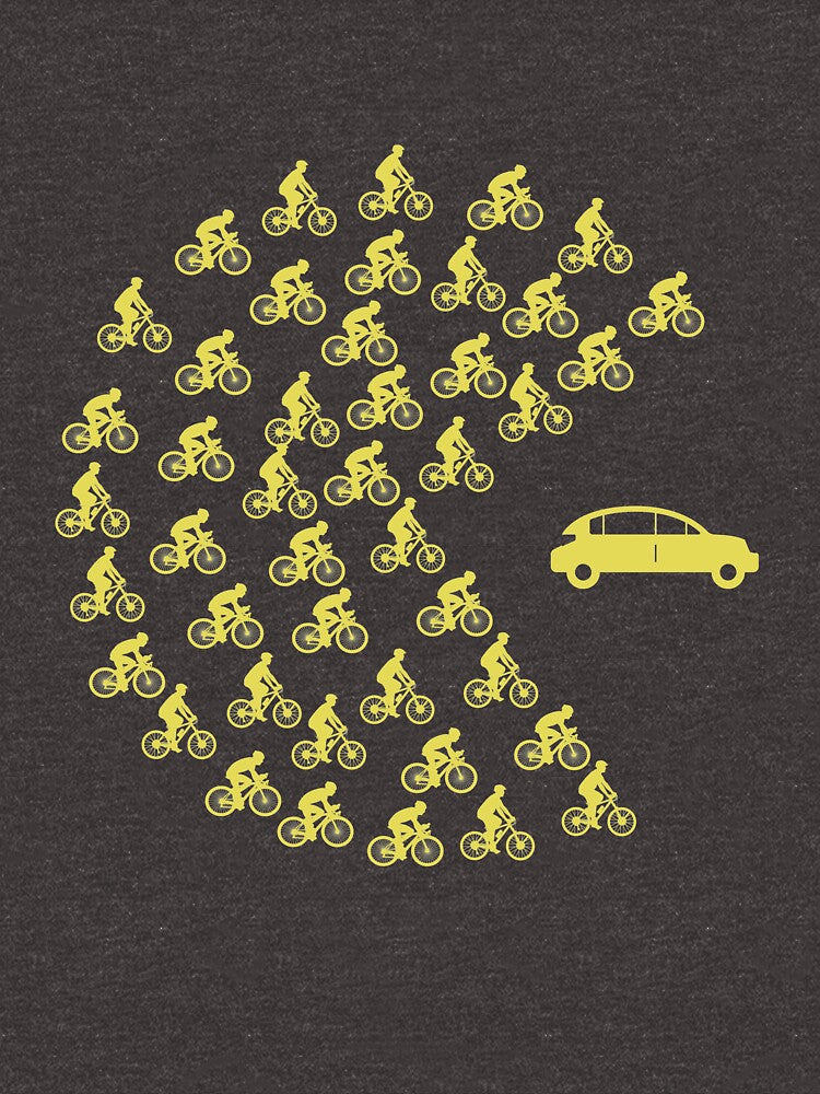 Funny Bicycle eat Car Shirt by phskulmshirt