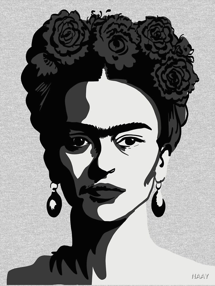 Frida khalo black and white by NAAY