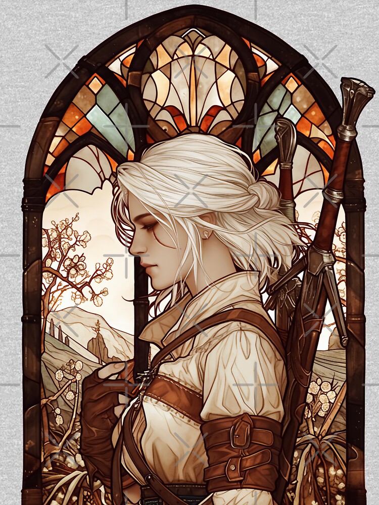 Stained Glass Ciri by SchellStation