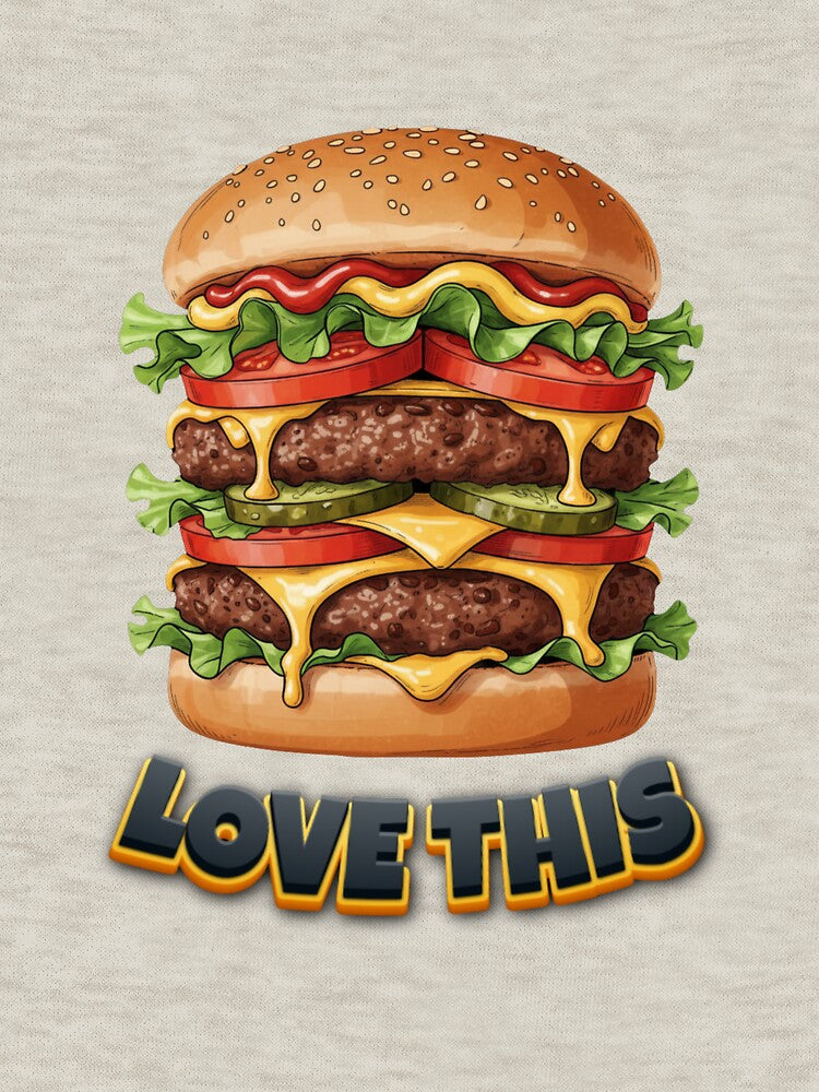 Delicious Double Cheeseburger Love This Graphic Art by Krystek-Studio