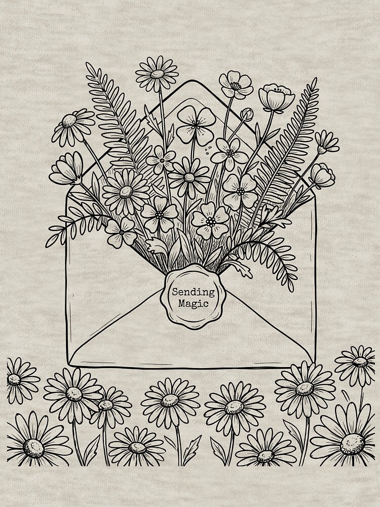 Wildflower Mail - Cottagecore Art by bapupa