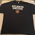 MLS Atlanta United Soccer Club Shirt Adult Extra Large 2XL XXL Black Short Sleev Unisex , , , Long Sleeve Tee