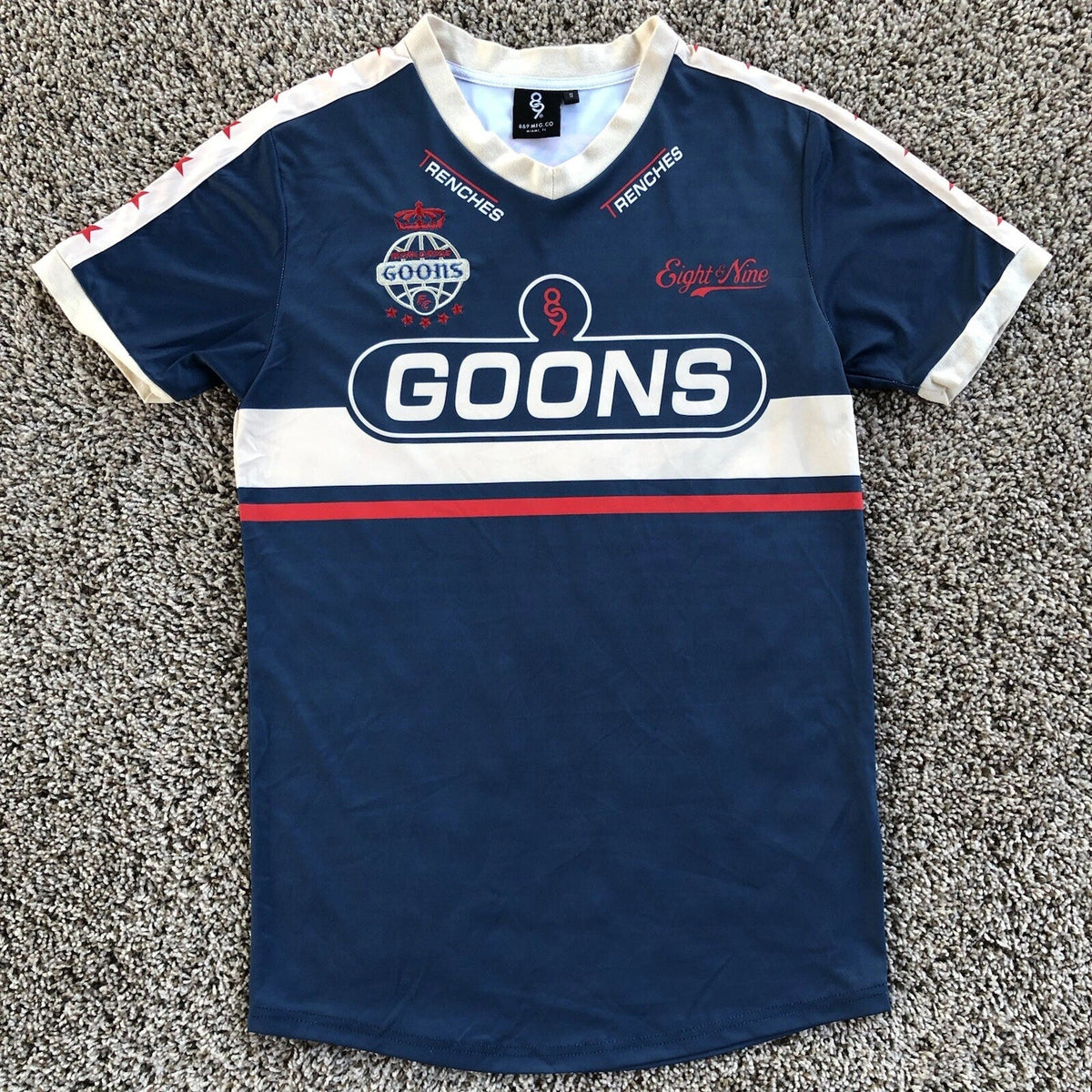 8&9 Mfg Co. Worldwide Goons FC Jersey Mens Size S Soccer Inspired Kit #89 Shirt Unisex , , , Long Sleeve Tee