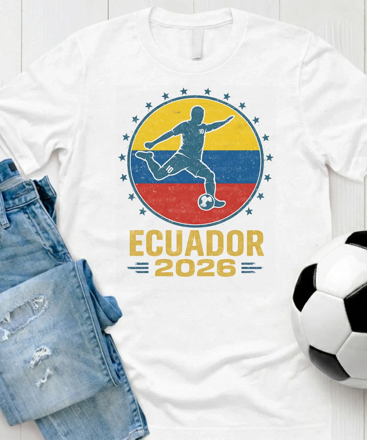 Ecuador 2026 World Soccer TShirt Futbol Shirt Ecuadorian Flag Tee Gildan Unisex Unisex , , , Long Sleeve Tee
