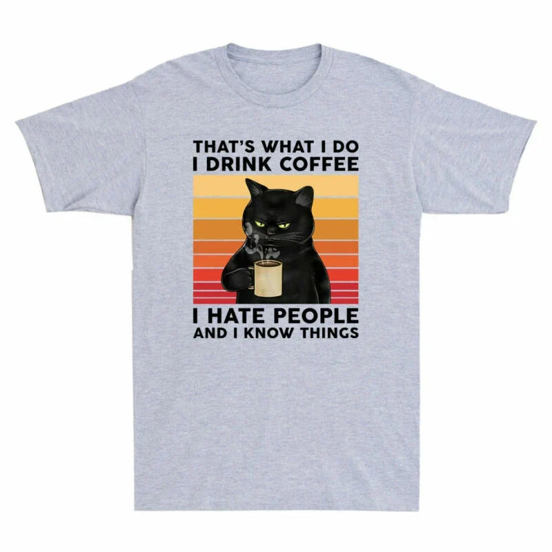 Do Funny Know I That's Things Coffee What Black People Drink Cat Hate I Unisex , , , Long Sleeve Tee