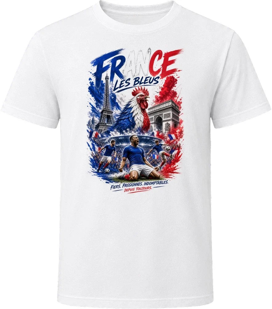 France Les Bleus Soccer Football 2026 National Pride T Shirt Unisex , , , Long Sleeve Tee