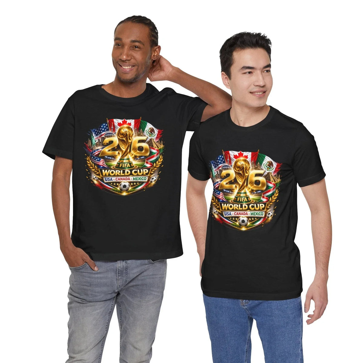 2026 World Cup Crest | USA Canada Mexico Soccer Tee Unisex , , , Long Sleeve Tee