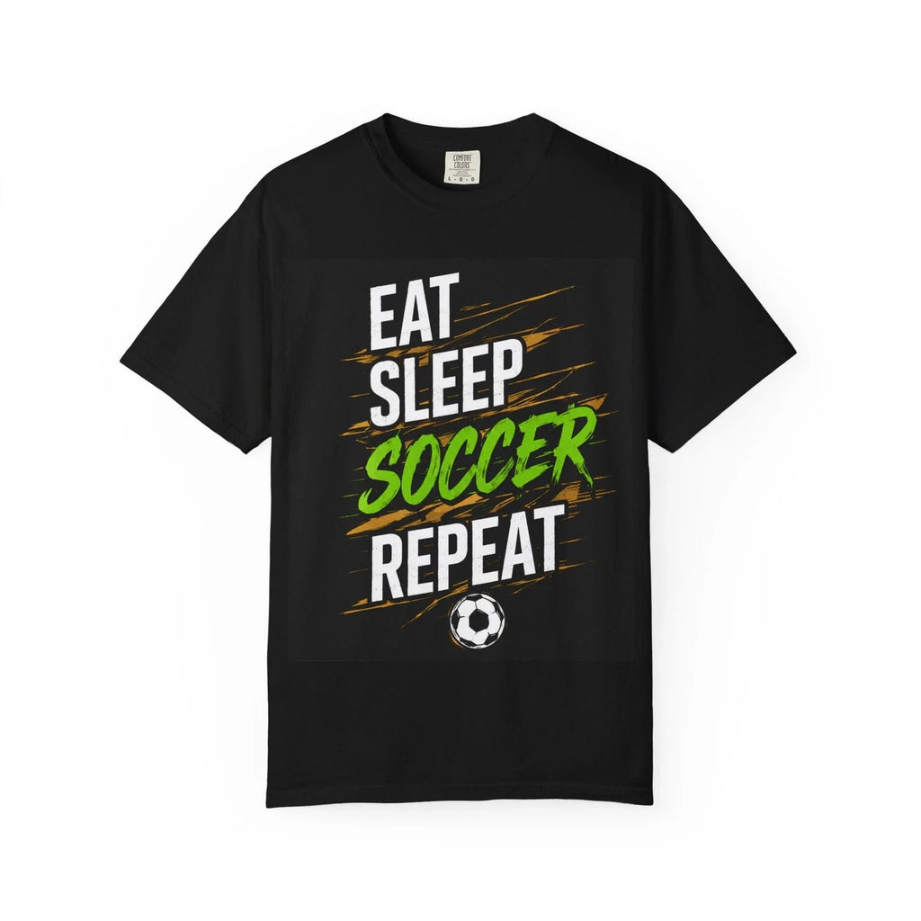Eat Sleep Soccer Repeat | Soccer Graphic Tee Unisex , , , Long Sleeve Tee