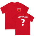 Personalised Morocco football Badge T Shirt, Custom Name and Number Football Tee Unisex , , , Long Sleeve Tee