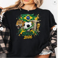 Brazil 2026 World Cup Shirt Soccer T Shirt Brazil Football Unisex , , , Long Sleeve Tee