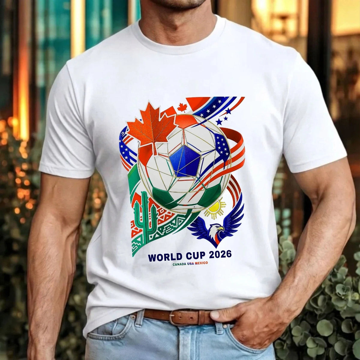 Football Nations Tournament 2026 Canada USA Mexico Sport Fans Gift Top Unisex , , , Long Sleeve Tee