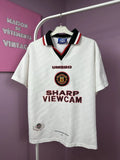 Manchester United FC Umbro Vintage T Shirt 1996/1997 Size S Logo Sharp Jersey Unisex , , , Long Sleeve Tee