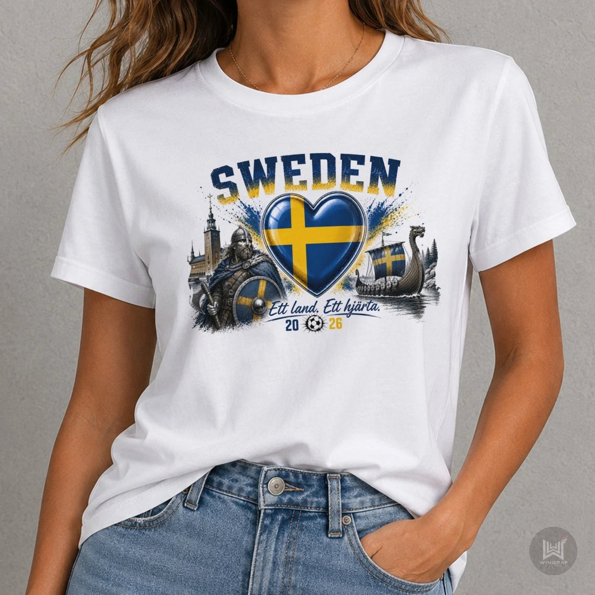 Sweden t shirt 2026 flag football tee gift heart Sverige soccer top all sizes Unisex , , , Long Sleeve Tee