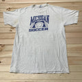 Vintage 90s Michigan University Wolverines Soccer Shirt Size XL Unisex , , , Long Sleeve Tee