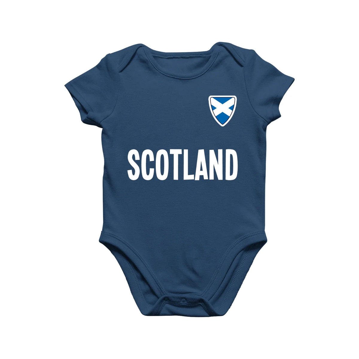 SCOTLAND Country Badge Football Babygrow Babysuit Rugby World Cup 2026 Kit Unisex , , , Long Sleeve Tee