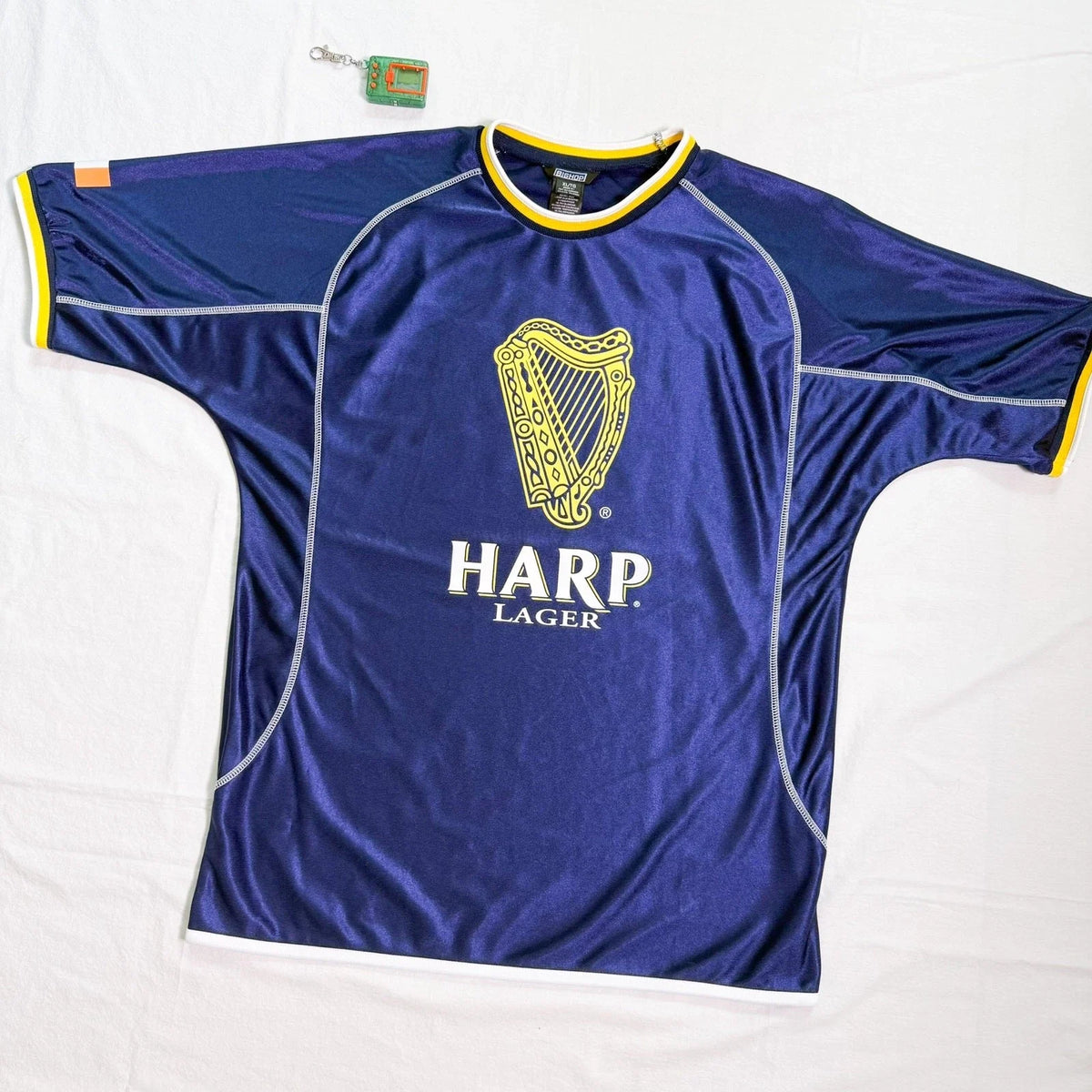 Vtg Y2K Harp Lager Beer Soccer Jersey Guinness - XL Unisex , , , Long Sleeve Tee