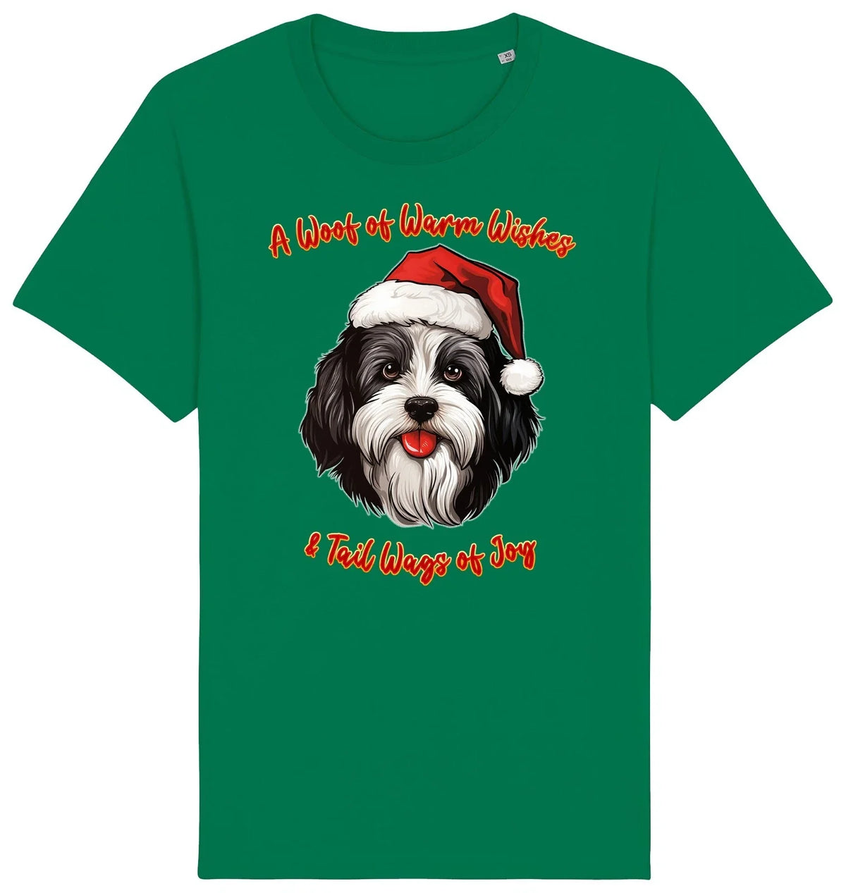 Mens Havanese Christmas Santa Dog Woof Wishes Dogs Pet Animal Clothing Unisex , , , Long Sleeve Tee