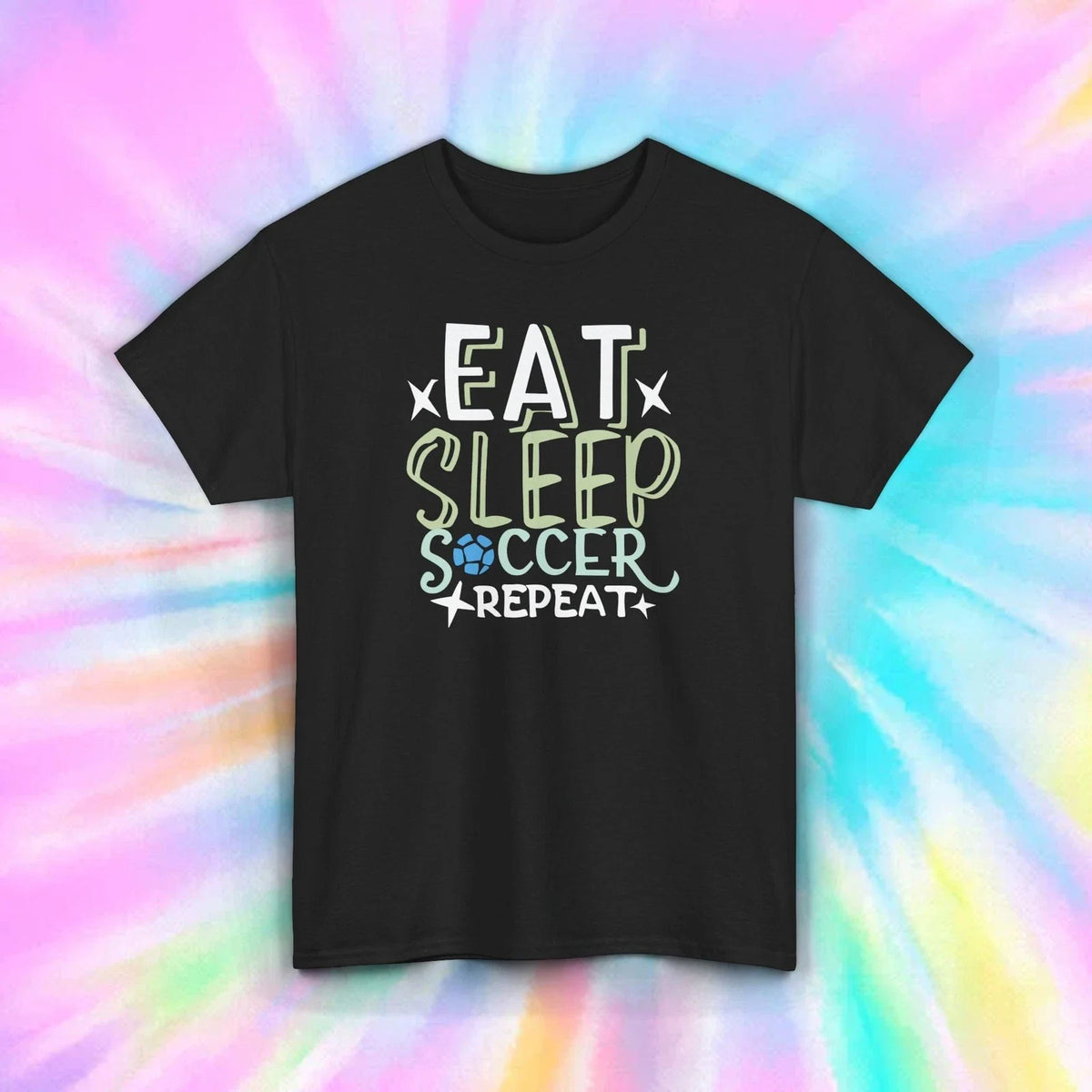Eat Sleep Soccer Repeat Funny Sports Gift for Soccer Players Fans S-5XL Unisex , , , Long Sleeve Tee