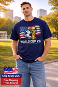 Football World Cup 2026 Soccer Flag Trophy Graphic Tee Men Women Unisex Unisex , , , Long Sleeve Tee