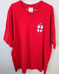 England Soccer T Shirt Mens Red Graphic Tee Football Fan Shirt Size XL Unisex , , , Long Sleeve Tee