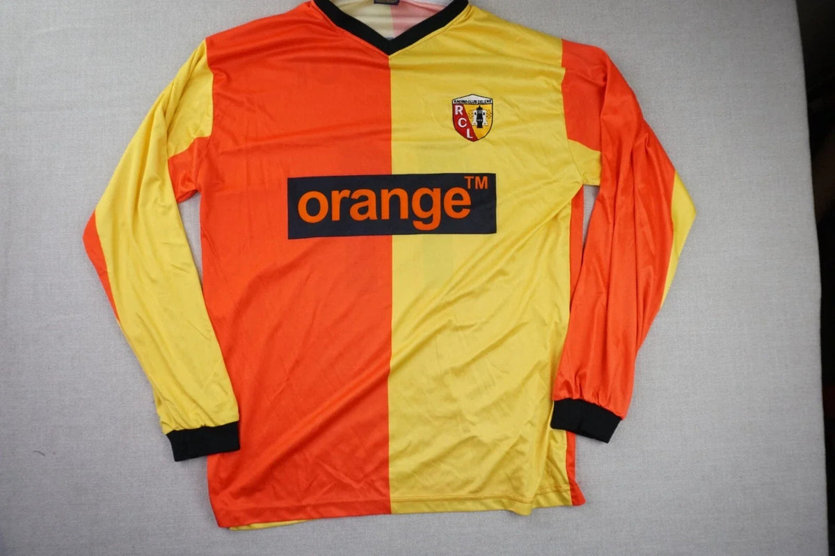 RCL Racing Club Soccer Mens Large Jersey El Diouf Orange Long Sleeve Vintage Unisex , , , Long Sleeve Tee