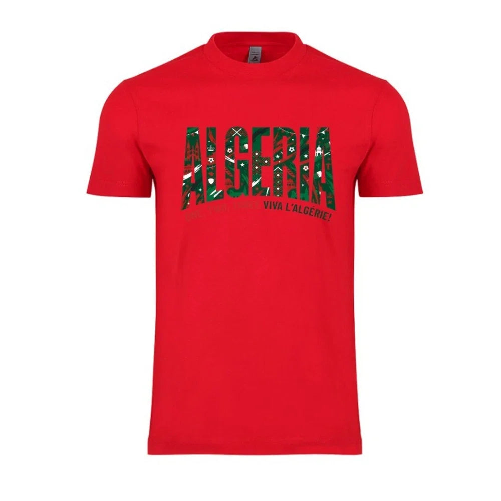 Algeria Country Flag Soccer World Cup 2026 Adult Unisex Football Fan Tee Unisex , , , Long Sleeve Tee