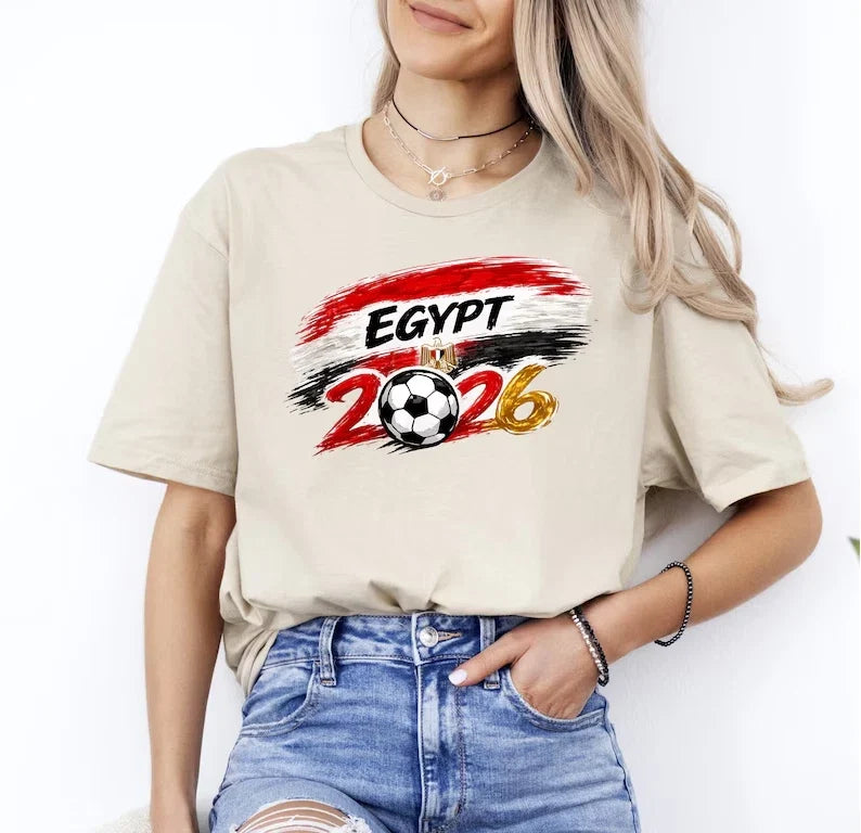 Egypt Football , International Soccer 2026 Design Unisex , , , Long Sleeve Tee