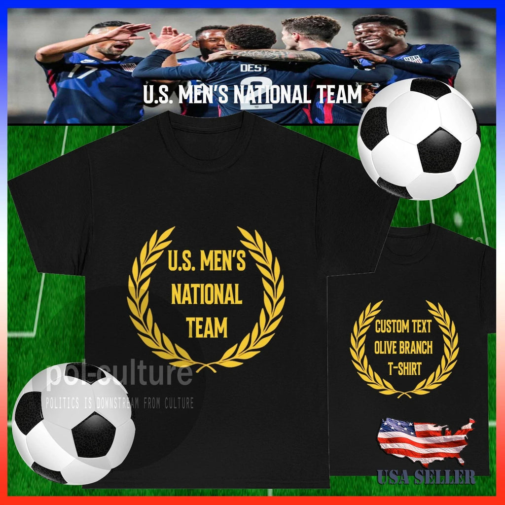 Proud Custom Soccer Fan Olive Branch - Boys and Girls [add your text] Unisex , , , Long Sleeve Tee
