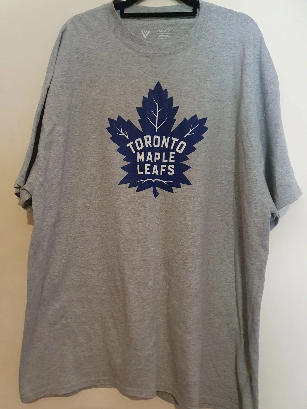 Toronto Maple Leafs T Shirt Size 2XL Grey NHL Unisex , , , Long Sleeve Tee