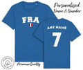 France FRA Personalised Name & No Adult Kids, Football World Cup 2026 Unisex , , , Long Sleeve Tee