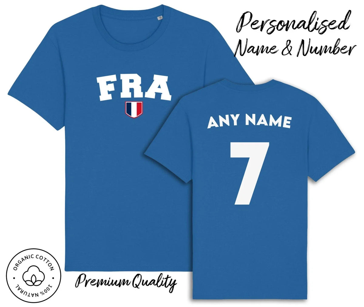 France FRA Personalised Name & No Adult Kids, Football World Cup 2026 Unisex , , , Long Sleeve Tee