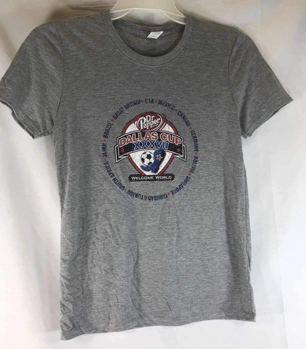 Texas Dallas Cup XXXVII Soccer T Shirt Gray Mens - Medium Unisex , , , Long Sleeve Tee