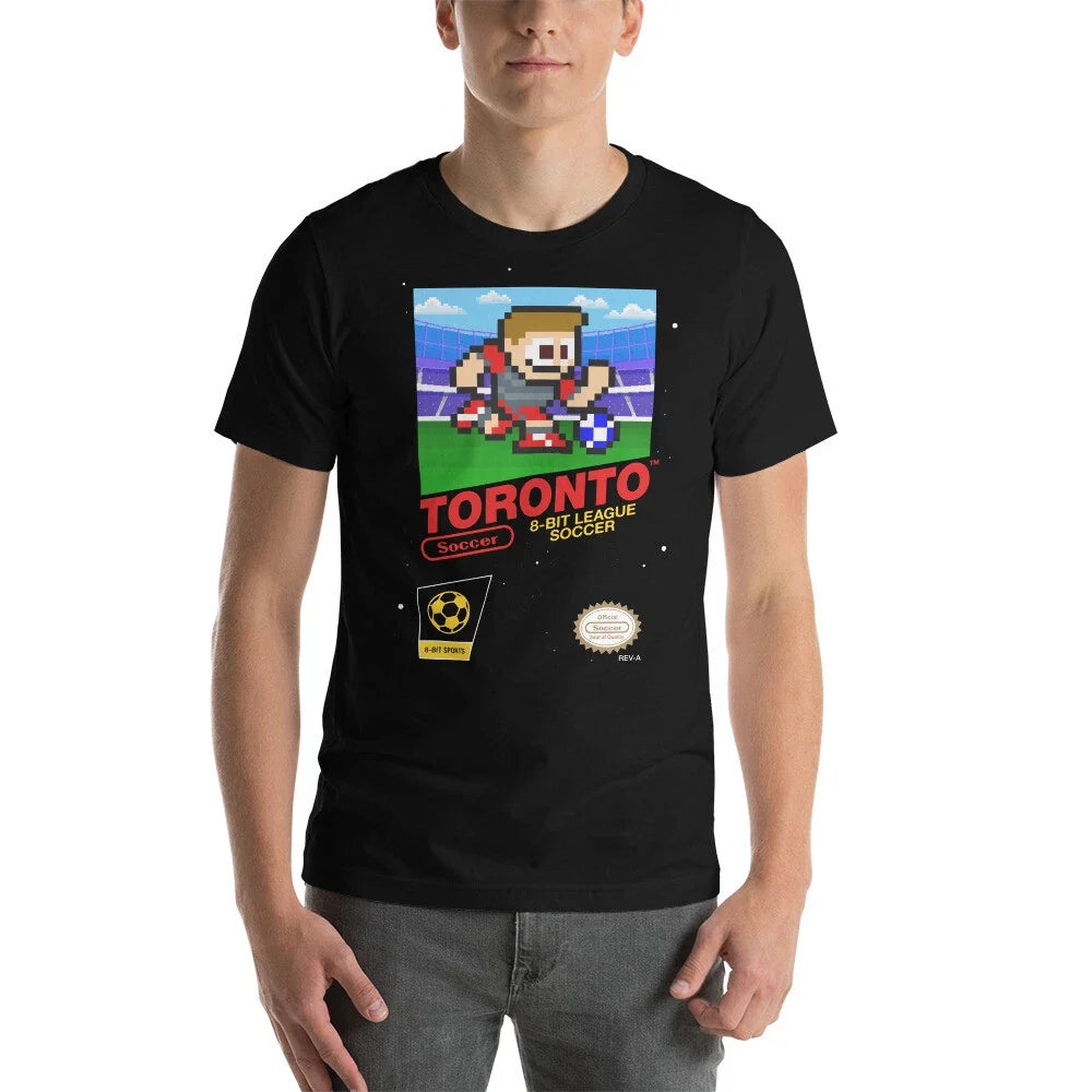 Toronto FC 8-bit Retro NES League Soccer Football Club Jersey Kit Unisex , , , Long Sleeve Tee