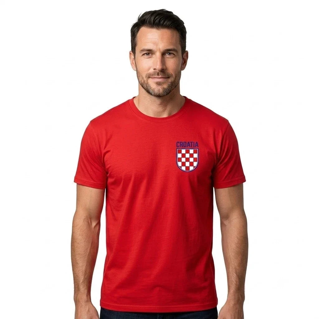 Croatia World Cup 2026 T Shirt Mens Football Soccer Fan Top Croatia Supporter Unisex , , , Long Sleeve Tee