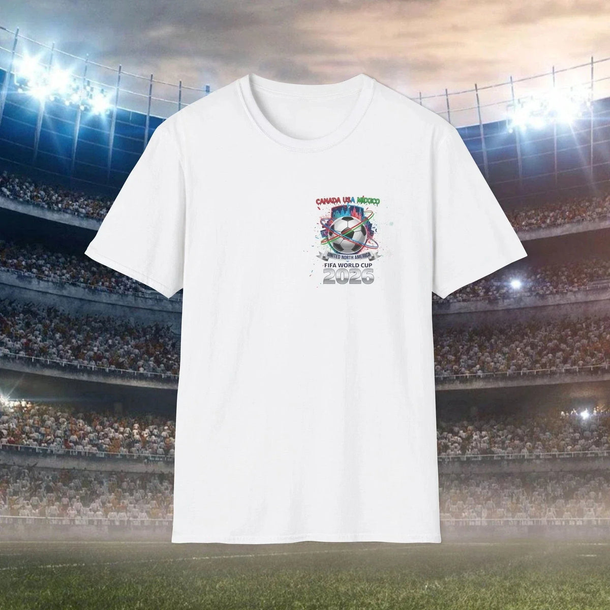 Mexico USA Canada Soccer Emblem 2026 World Cup Unisex , , , Long Sleeve Tee