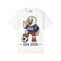 USA 2026 Soccer Unisex T Shirt Cute Eagle Mascot Graphic Tee Retro Football Fan Unisex , , , Long Sleeve Tee