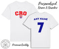 Croatia CRO 2026 Personalised Name & No Adult Kids Baby, Football Euro Unisex , , , Long Sleeve Tee