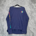 Live Breathe Futbol Shirt Mens Medium Blue Graphic Soccer Football Athleisure Unisex , , , Long Sleeve Tee