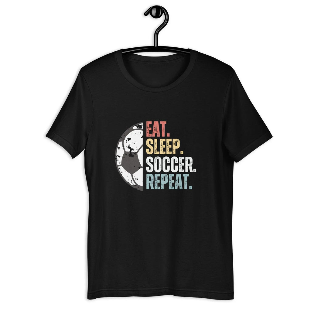 Eat Sleep Soccer Repeat Funny Soccer Unisex tshirt Unisex , , , Long Sleeve Tee