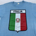 Vintage 70s Italia Italy Shirt Mens XXS Italian Flag Crest Soccer Tee 80s Unisex , , , Long Sleeve Tee