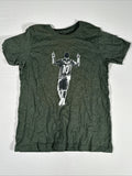 Messi Soccer Futbol Player Shirt Green Kids T Shirt Short Sleeve Size Large Unisex , , , Long Sleeve Tee
