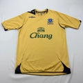 Umbro Everton Soccer Jersey Mens Small Yellow 2010-11 Away Chang Sponsor Kit Unisex , , , Long Sleeve Tee