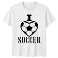I Heart Soccer Soccer Love Soccer Birthday Gift For Him And Her Unisex , , , Long Sleeve Tee