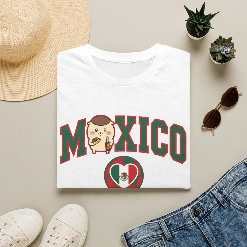 Kurimanju Mexico Soccer Super kawaii Chicawa Anime Fan T shirt Unisex , , , Long Sleeve Tee