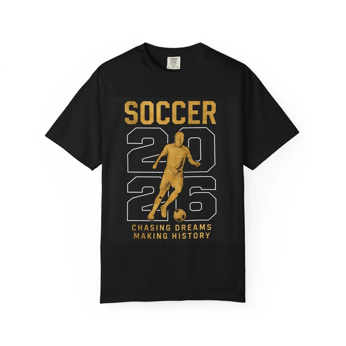 Soccer 2026 Player Graphic | Chasing Dreams Making History Unisex , , , Long Sleeve Tee